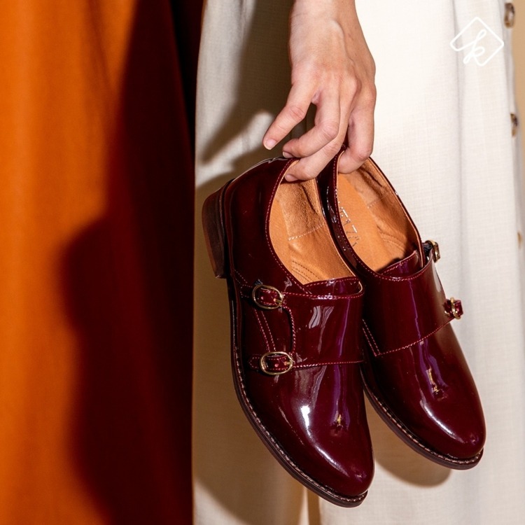 漁光小時間∥ 超軟圓扣小羊皮娃娃鞋∥米白